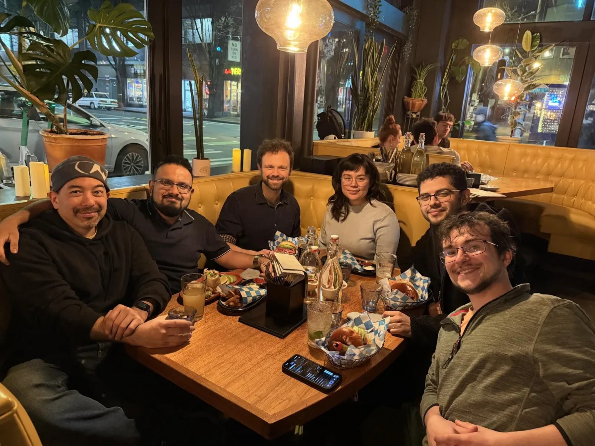SHAI founders and members at a Seattle restaurant