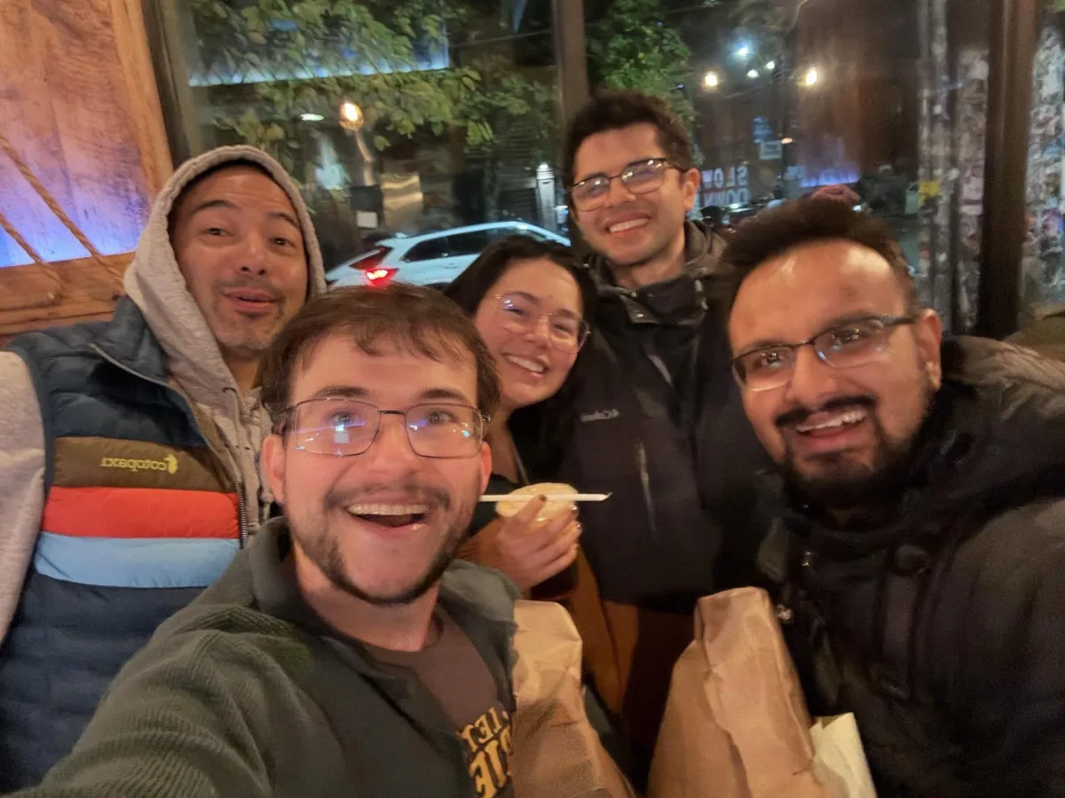 Five SHAI members on a Seattle night out